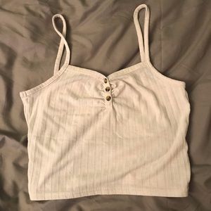 white crop top